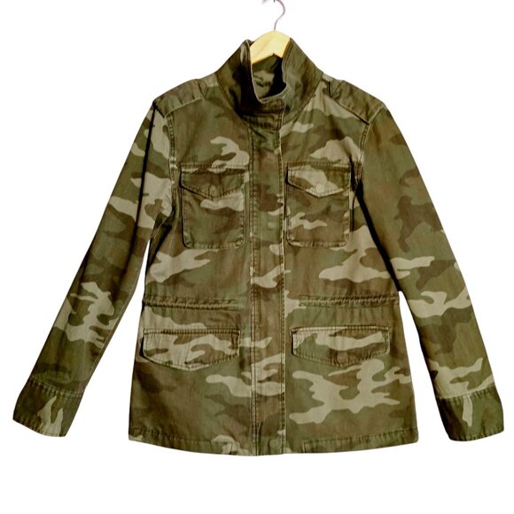 Aeropostale Jackets & Blazers - Aeropostale, Camouflage Jacket, Medium, Zip & Snap Front, 100% Cotton, Grunge